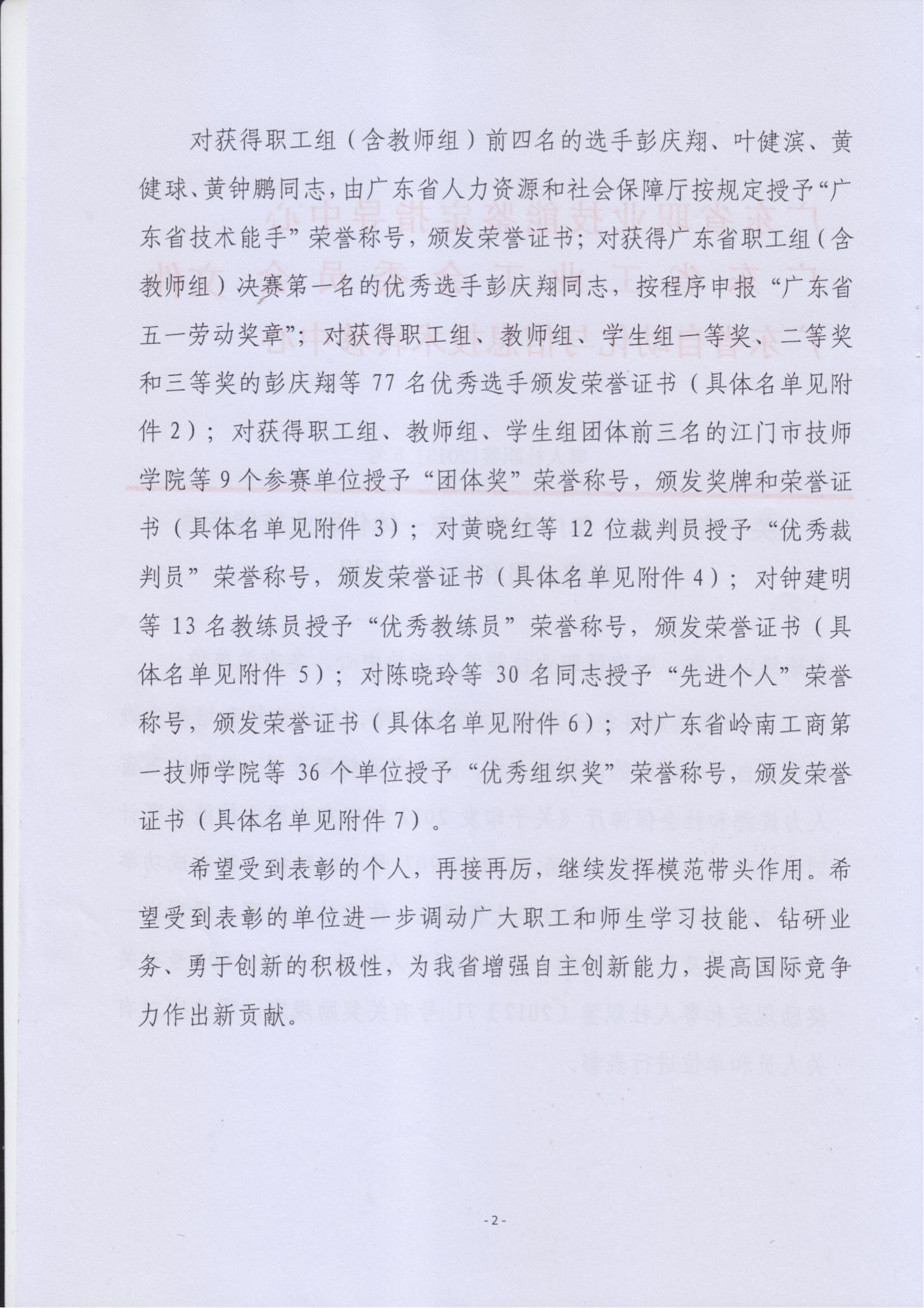 关于表彰2012年广东省机电一体化职业技能竞赛获奖人员和单位的通报_01.jpg